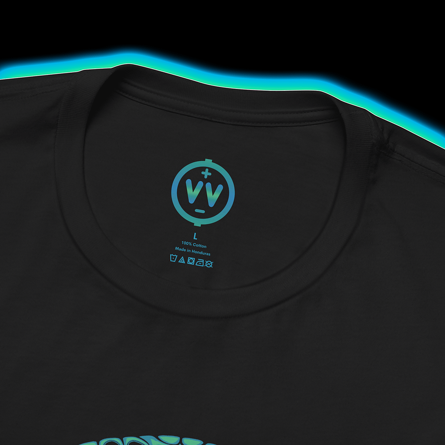Synthesist Musician T-Shirt - Harmonic Resonance (Cymatics Sound Designer) CYAN PRINT product image (2)