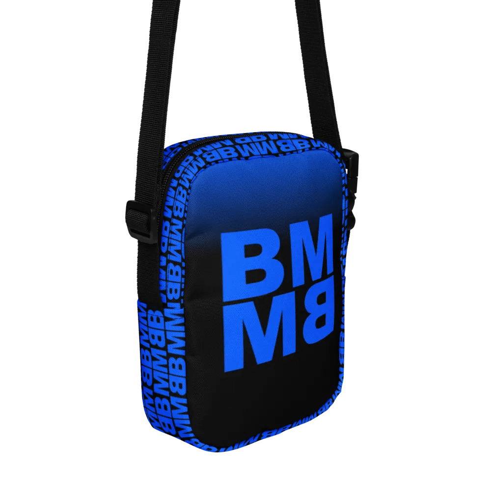 Blue Man Fans Hand Print Messenger Solo Bag product image (3)