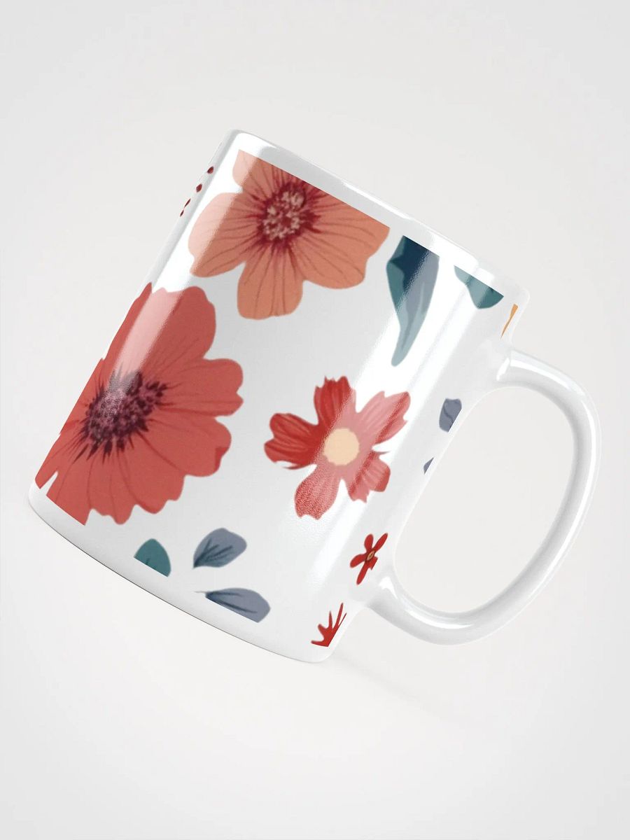 Floral Splendor White Glossy Mug product image (10)