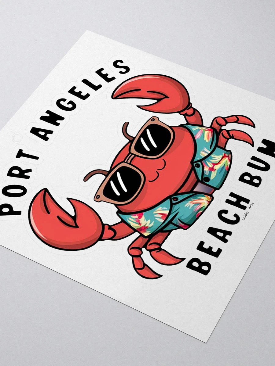 Port Angeles Beach Bum Crabs Sticker product image (9)