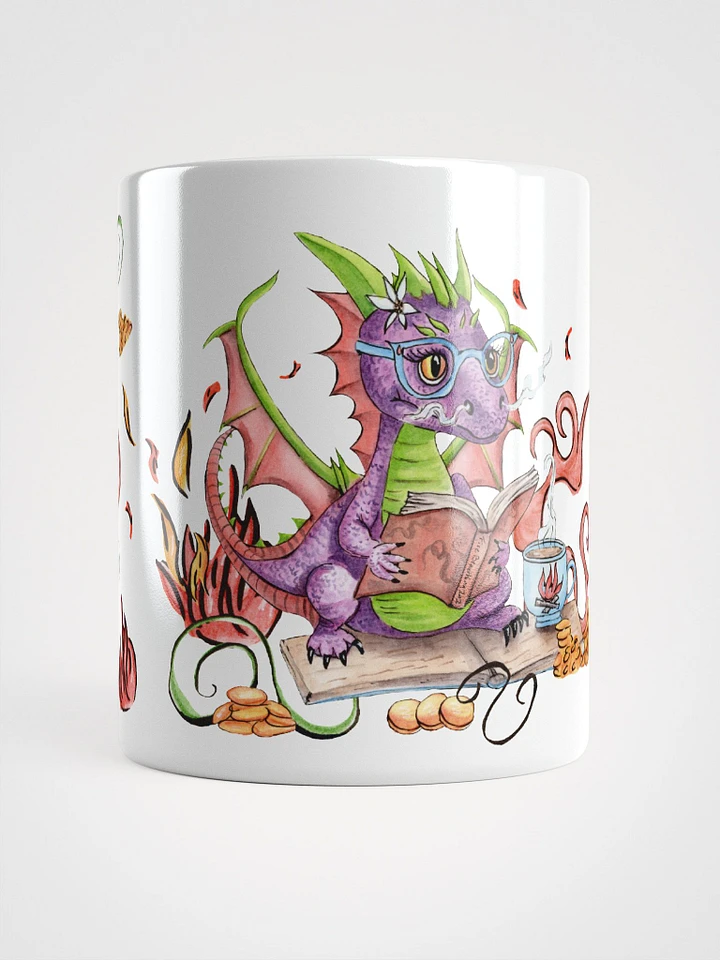 Learning to Breathe Fire Dragon 11 oz White Glossy Mug product image (1)
