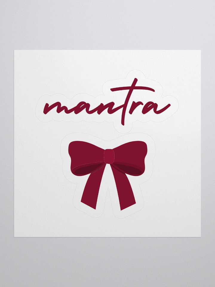 Mantra Red Bow Kiss Cut Stickers product image (1)