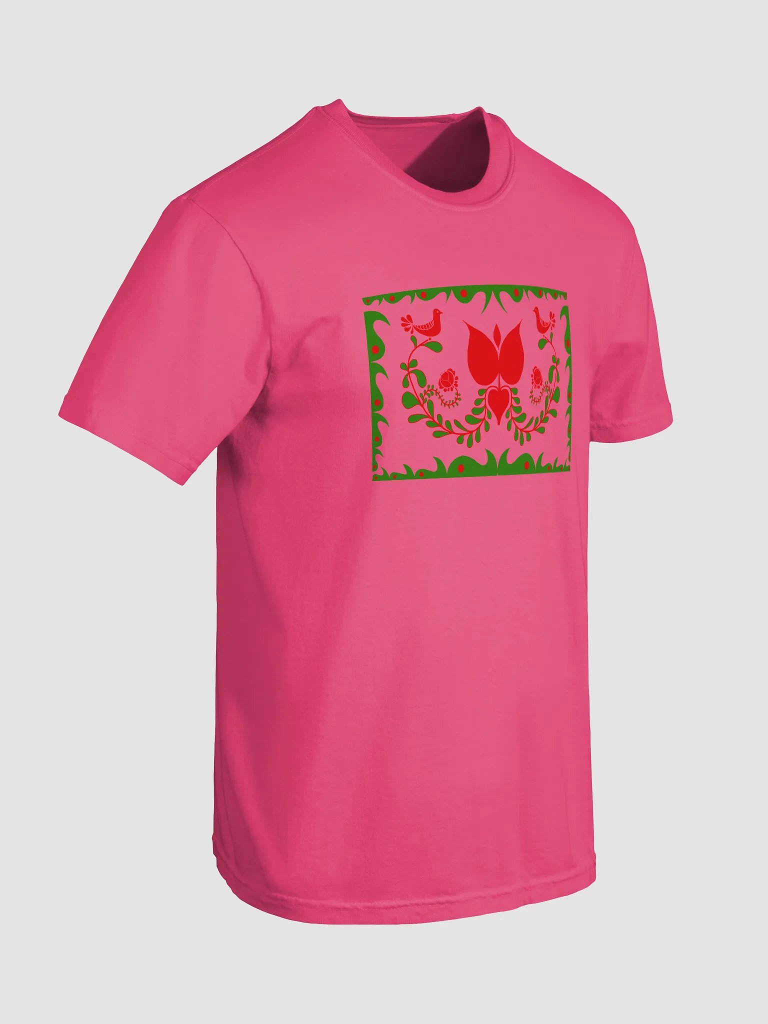 Hungarian Floral Color Bliss Cotton T-Shirt product image (7)