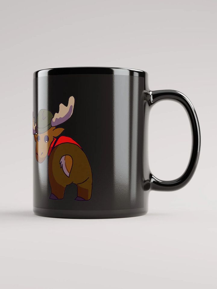 Moose Dumpy Black Mug! product image (1)