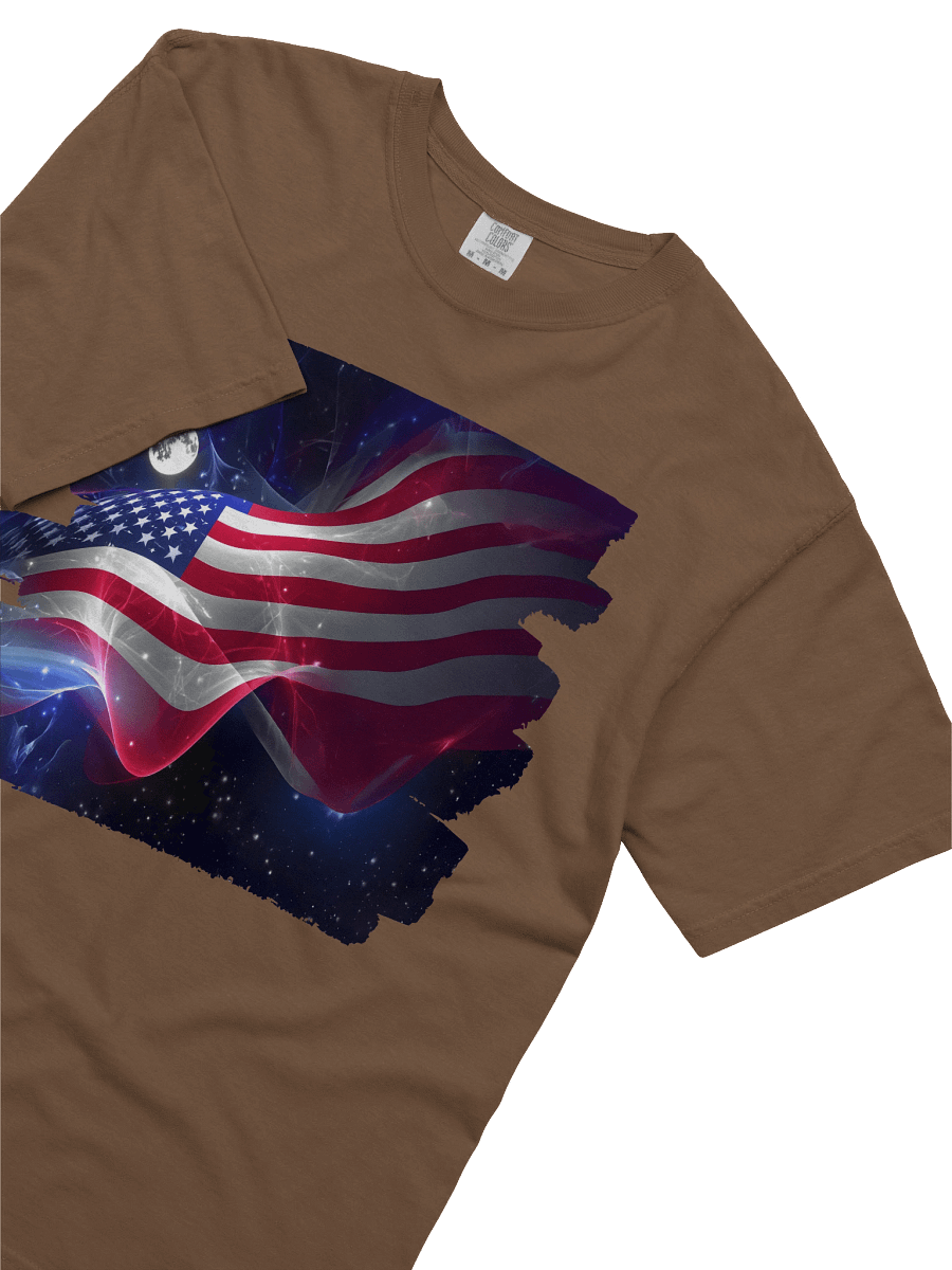 Flying High America Flag Heavyweight Cotton T-Shirt product image (39)