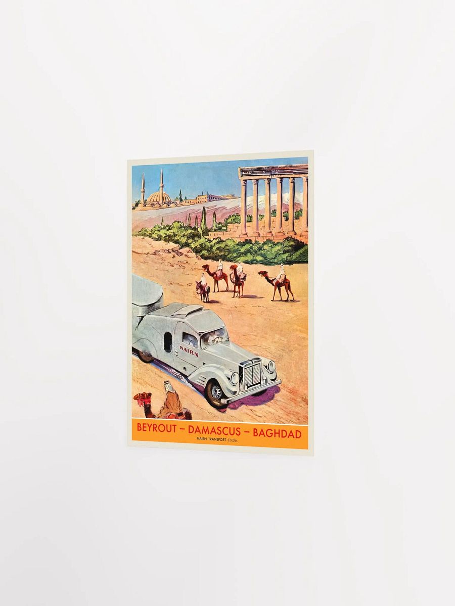 Beirut, Damascus, Baghdad/Lebanon, Syria, Iraq. 1930s — retro vintage travel poster, retro travel art, retro travel wall art product image (7)