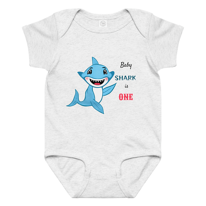 Cheerful Shark Baby Bodysuit product image (2)