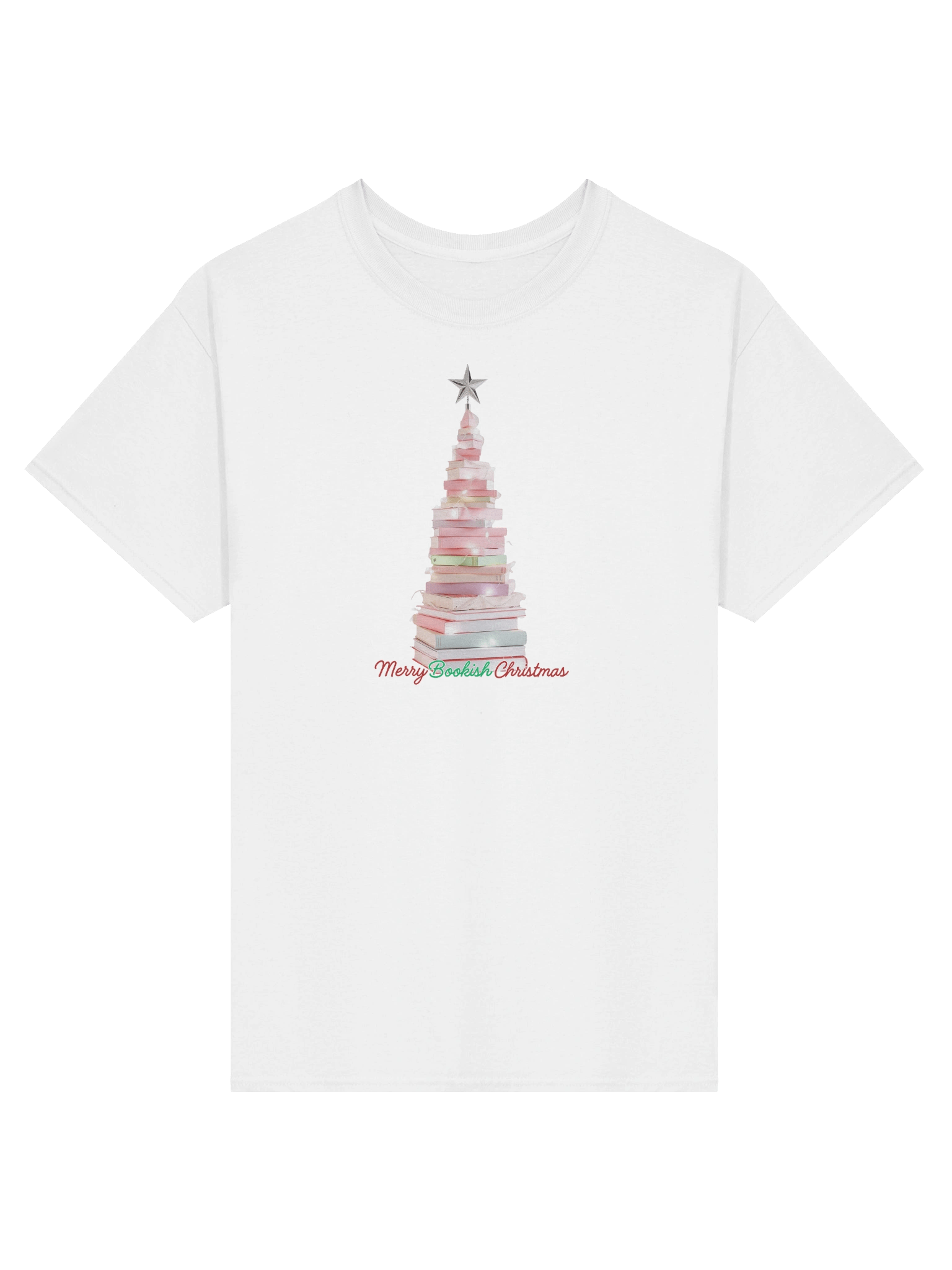 Merry Bookish Christmas Tee product image (4)