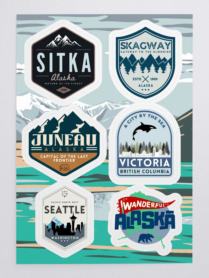 Alaska Sticker Sheet product image (1)