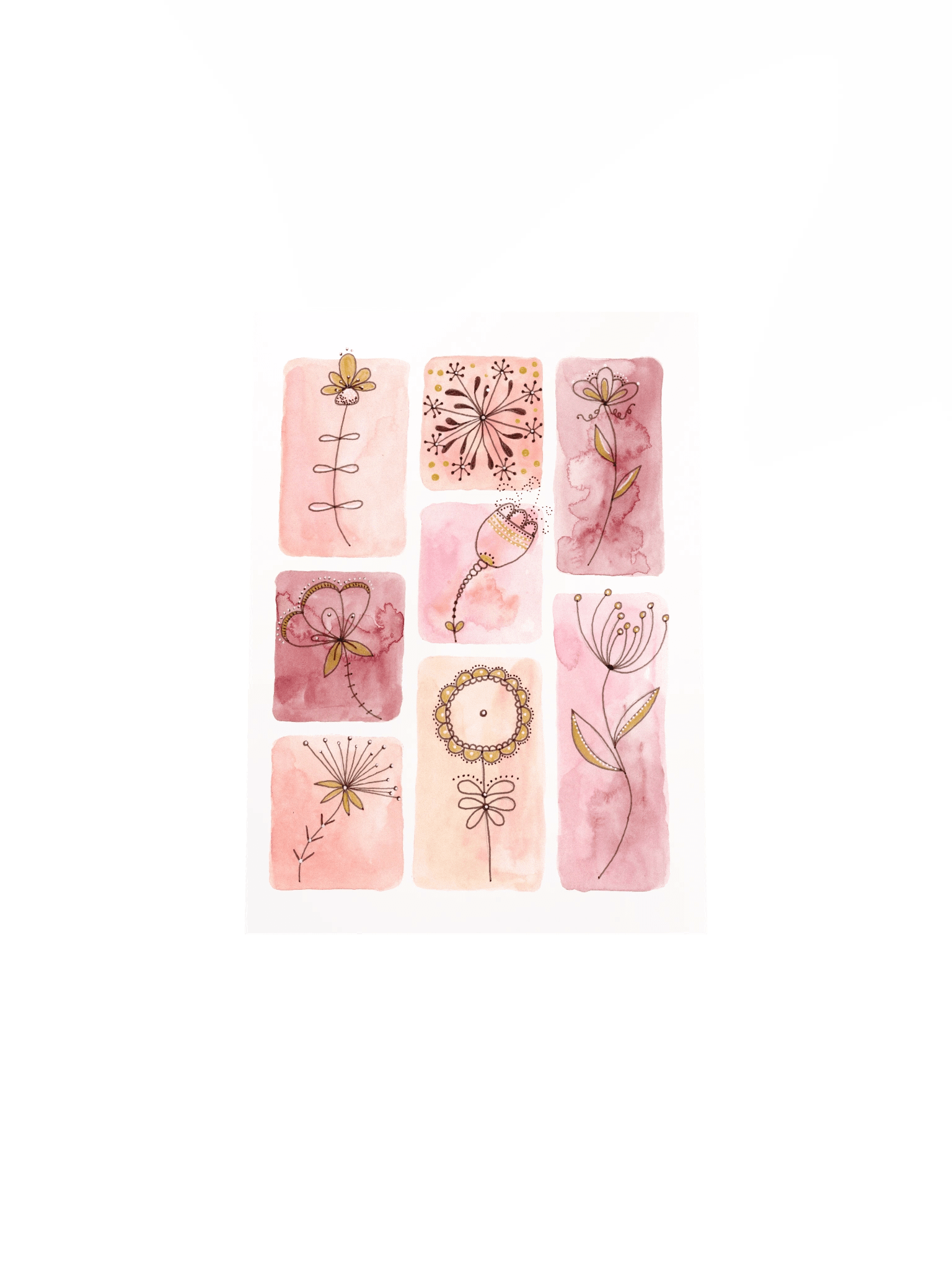 Whimsical Flower Doodle Poster 2 product image (30)