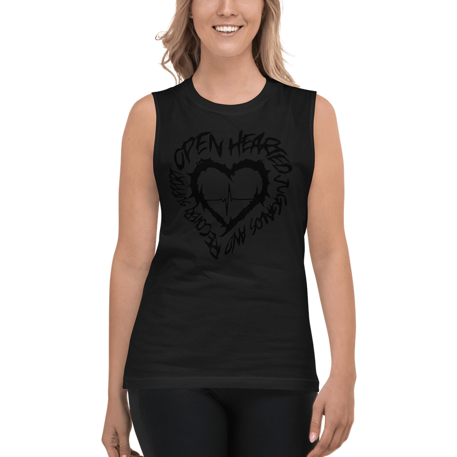 Black on black muscle shirt product image (4)