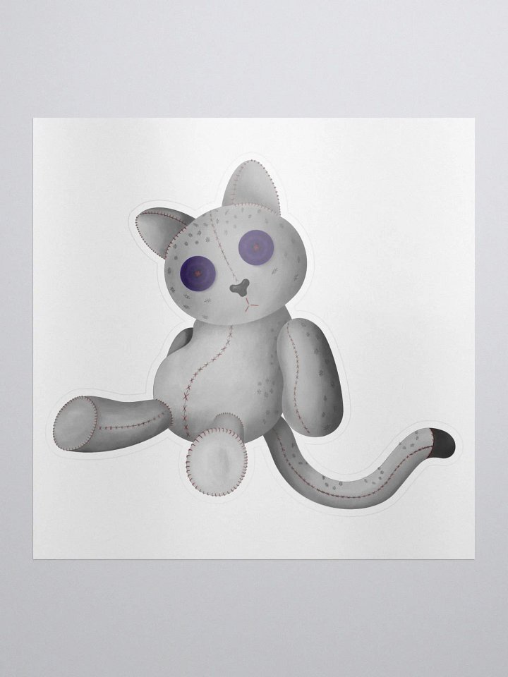 Snow Meow Stitched Sticker product image (1)
