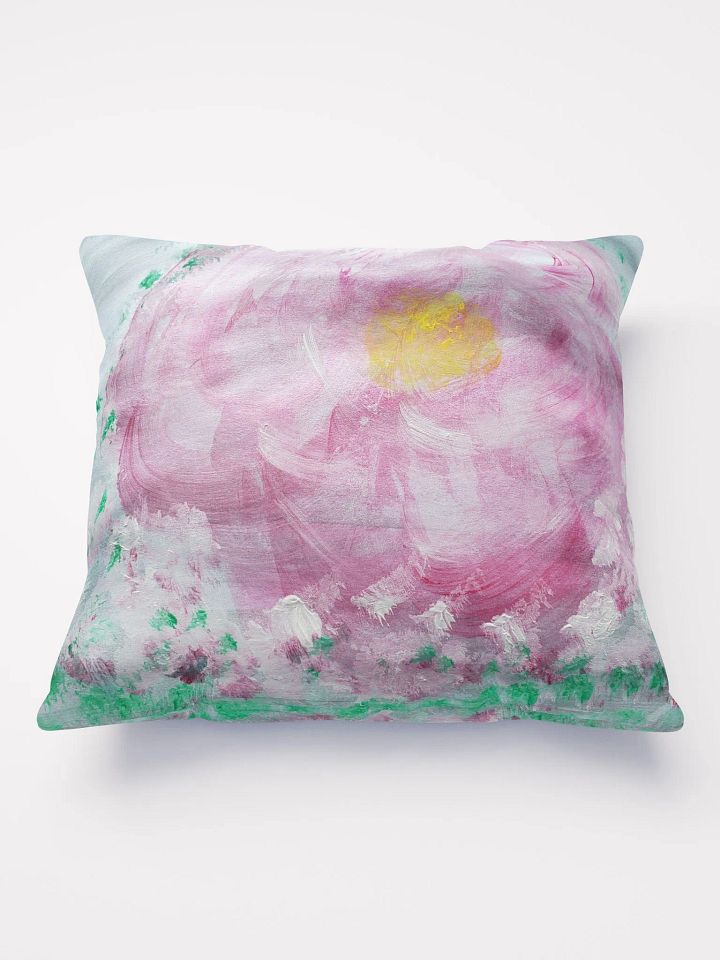 Pink Flower Throw Pillow product image (2)