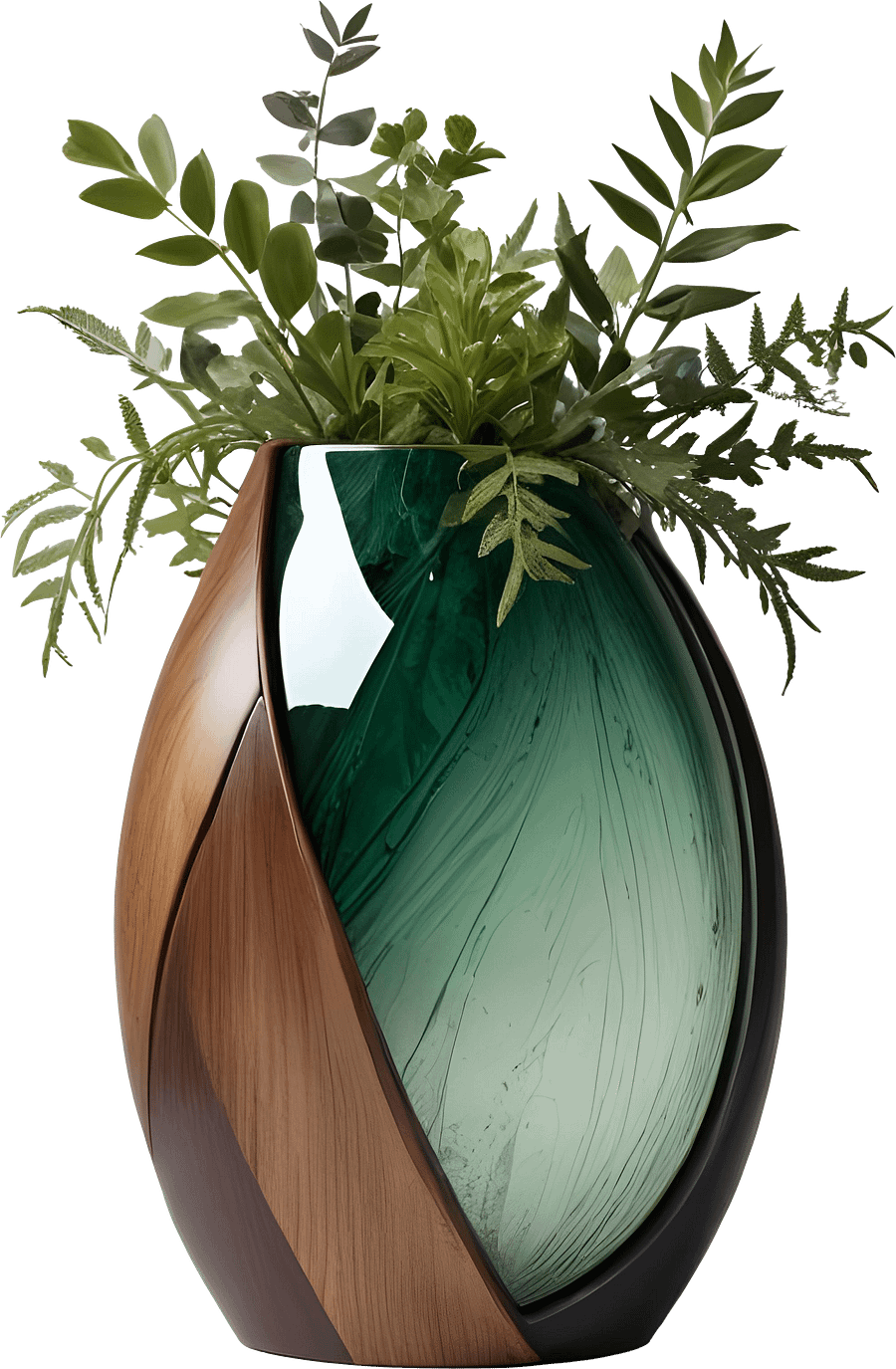 Luxe Botanique – Art Deco Vase PNG product image (1)
