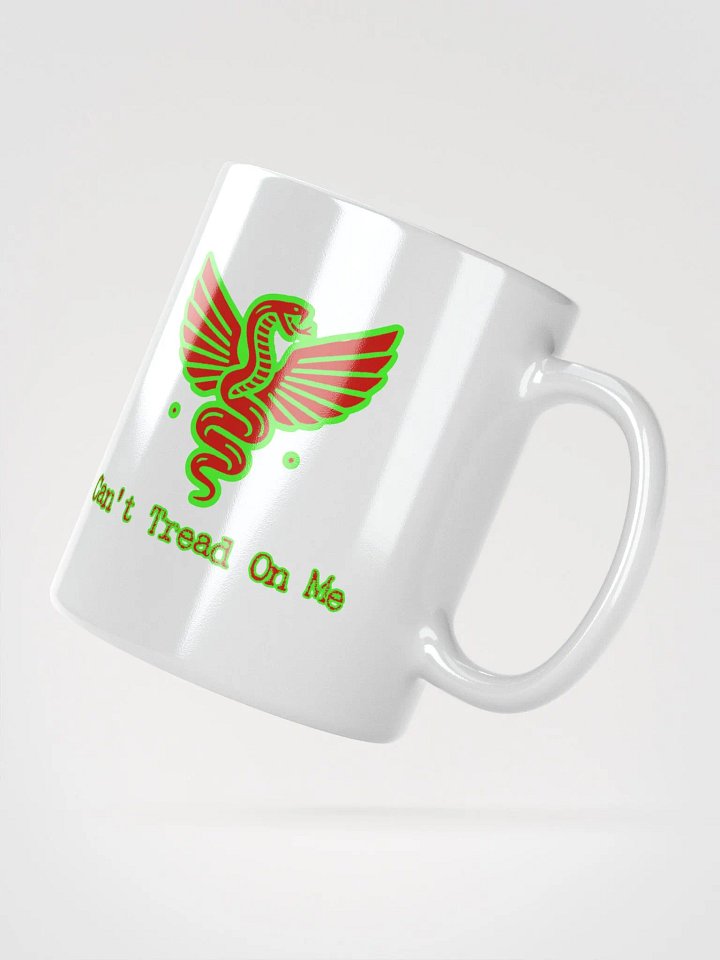 Can't Tread on Me Mug (Neon Green and Red) product image (4)