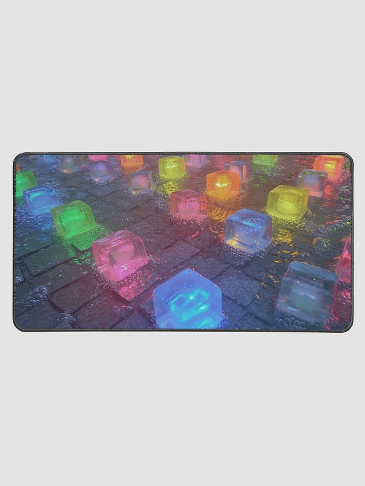 Neon Ice Desk Mat - Cool Touch of Style product image (1)