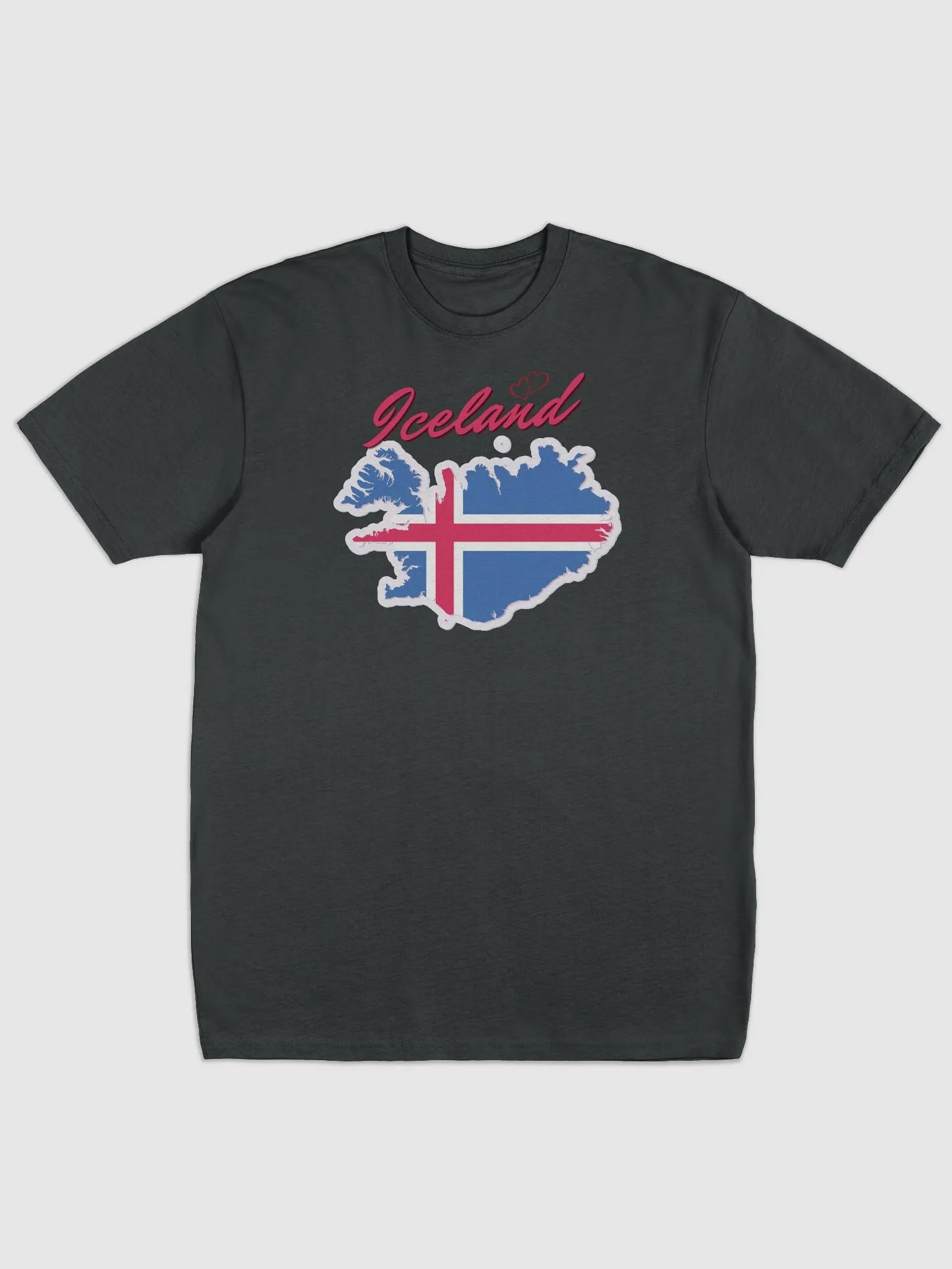 Iceland Flag Map Men's Tee product image (2)