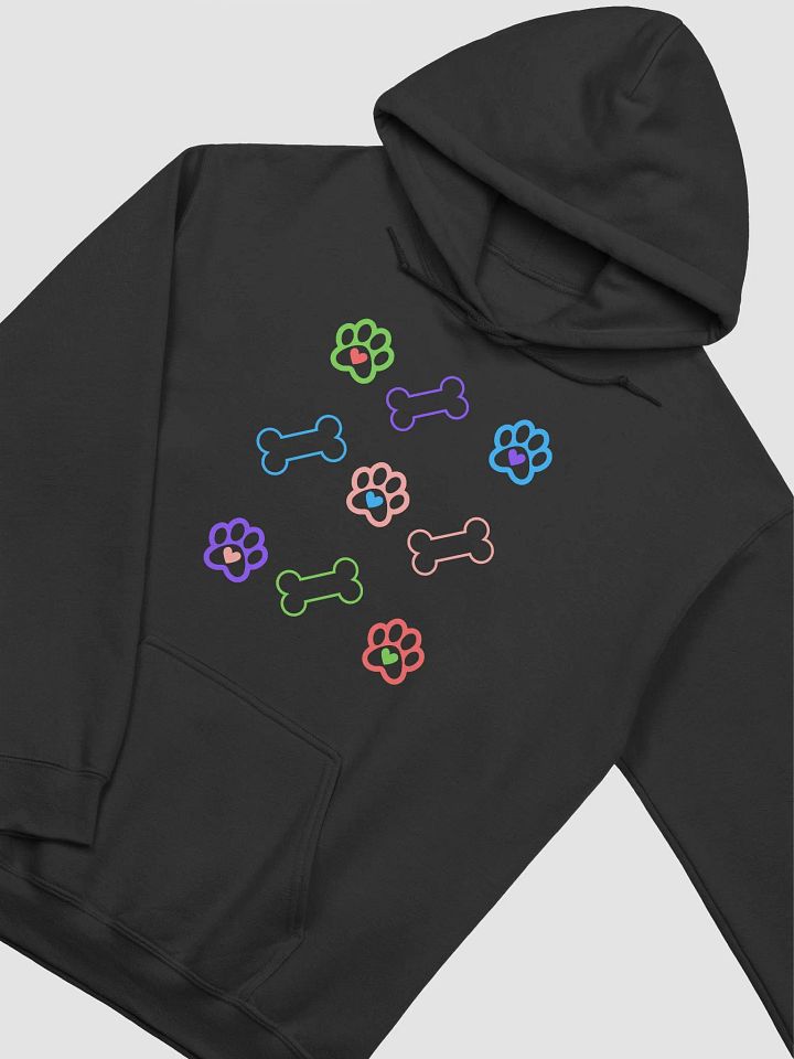 Pretty and Bright Dog Paws and Dog Bones Hoodie product image (2)