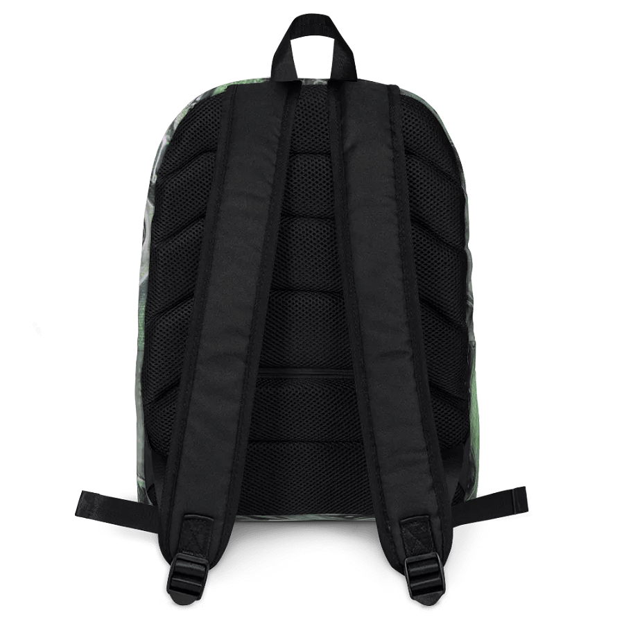 Metallic Green Fluid Acrylic Backpack product image (12)