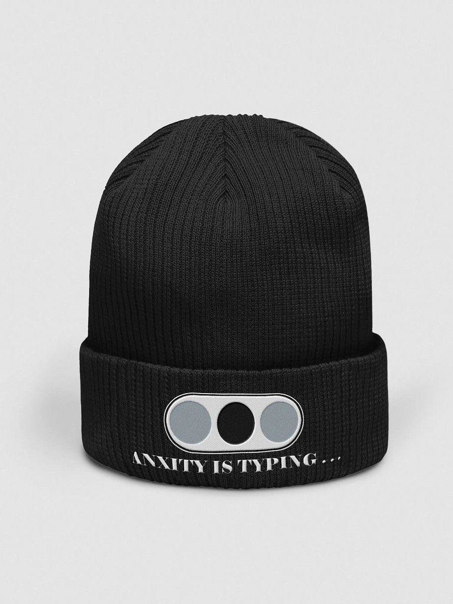 Anxiety is typing beanie product image (5)