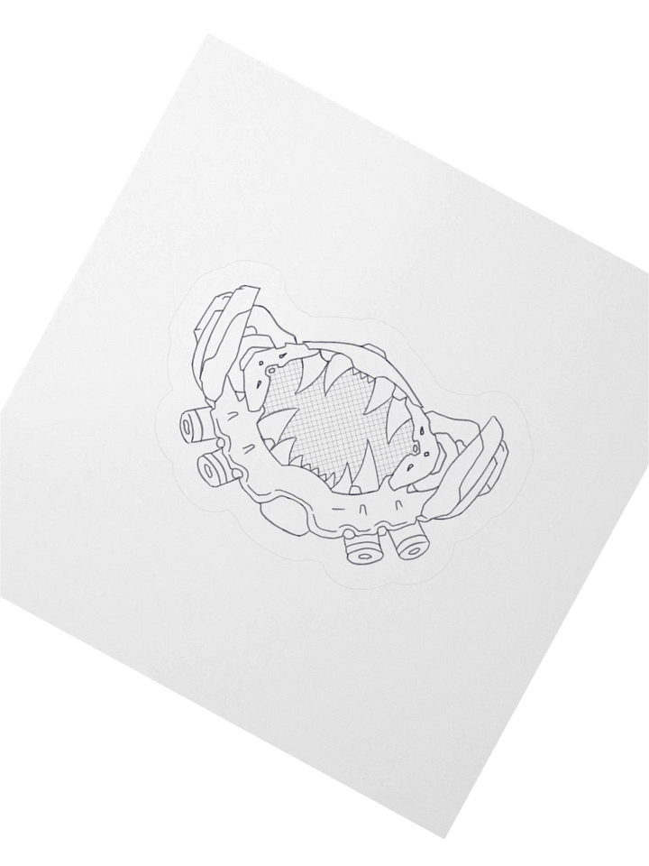 Cyber Oni Kiss Cut Stickers product image (2)