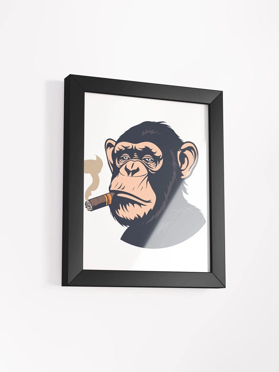 Badass Chimp - Framed Matte Poster product image (57)