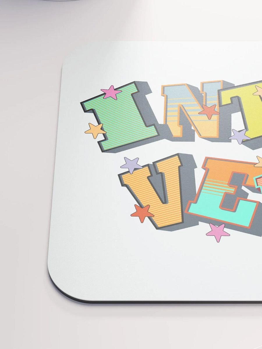 Introvert Block Letter Starry Mouse Pad product image (6)