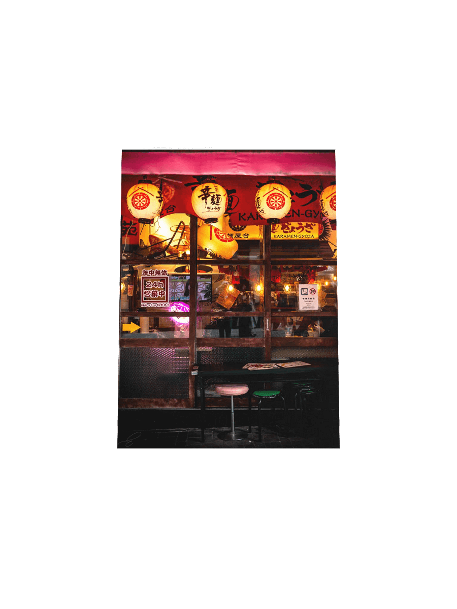 Outdoor Seating - Japan - Fine Art Print Poster product image (13)