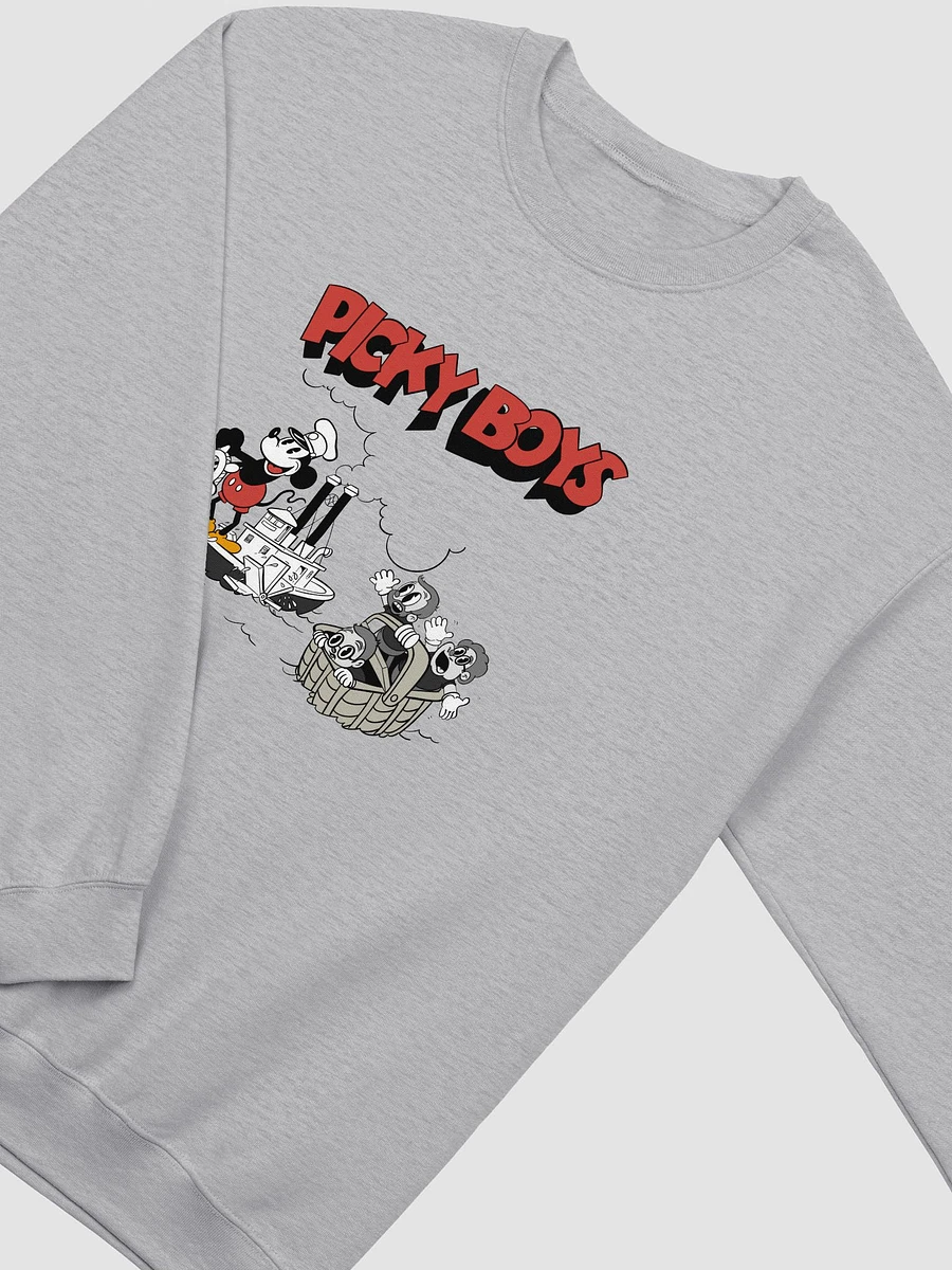 Mouse Boat Crewneck Sweatshirt (Grey) product image (3)