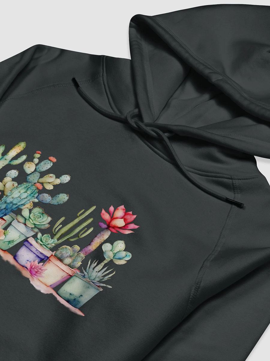 Colorful Potted Cacti And Succulents Unisex Eco Hoodie product image (3)