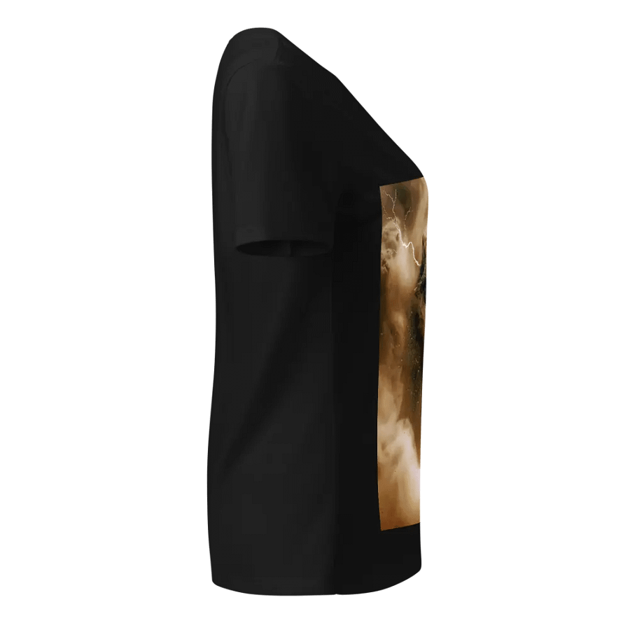 Thunderous Storm Wolf-Women`s V Neck product image (3)