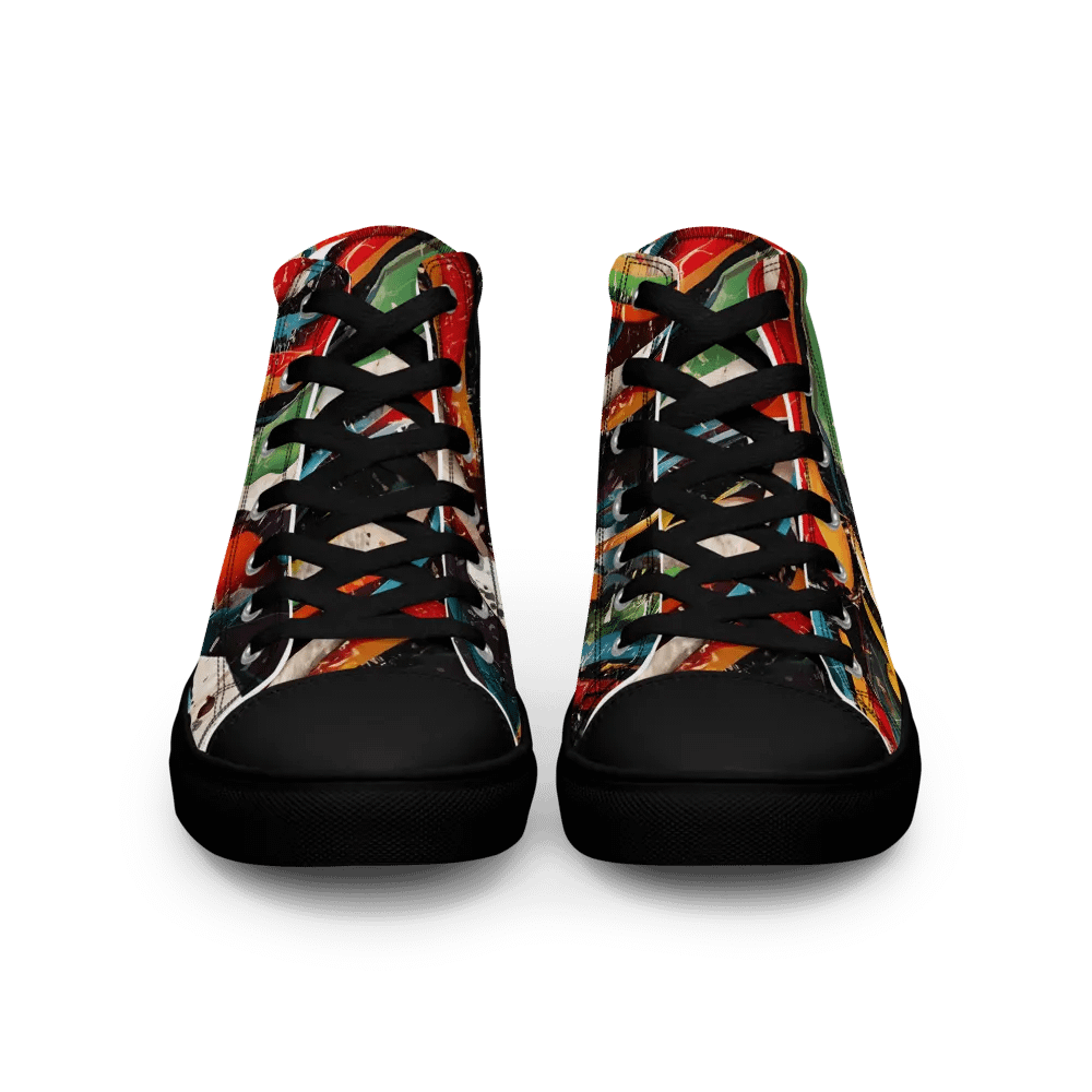 Chromatic Chaos High Top Canvas Shoes product image (3)