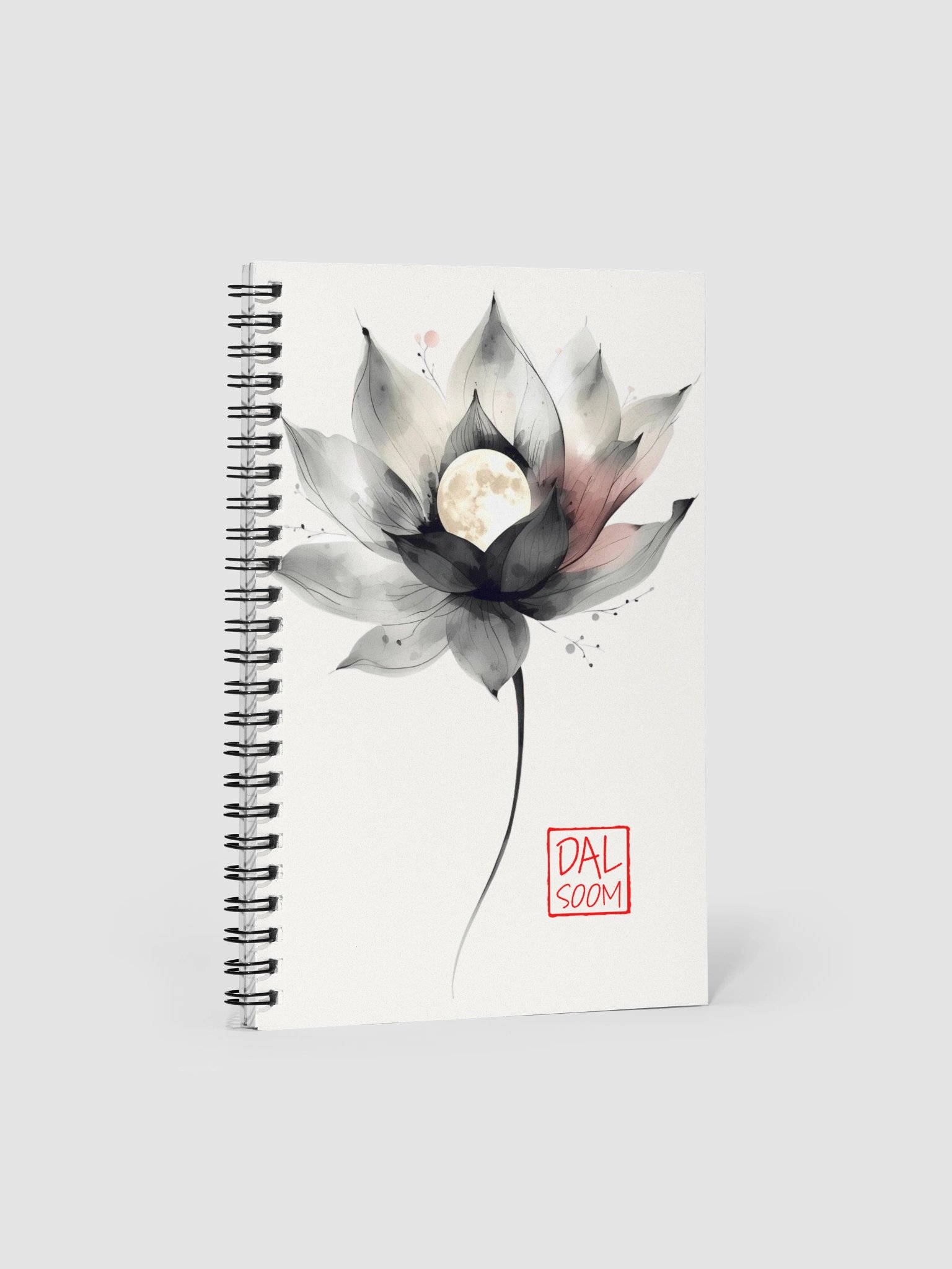 Moonlit Lotus Spiral Notebook product image (3)