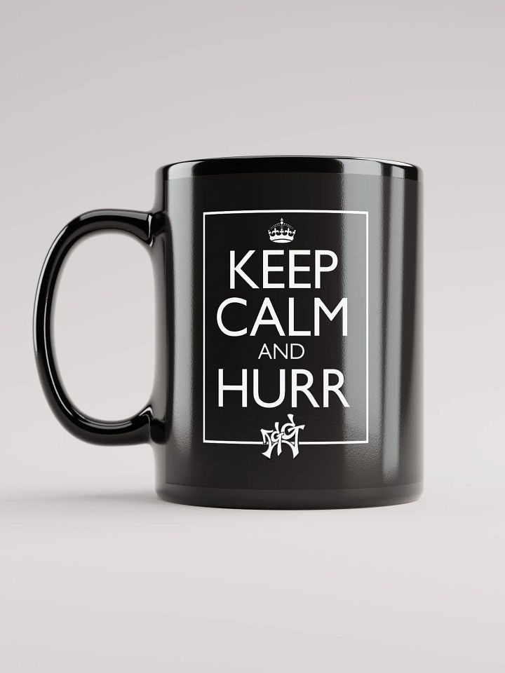 Keep calm and HURR Black Glossy Mug product image (2)