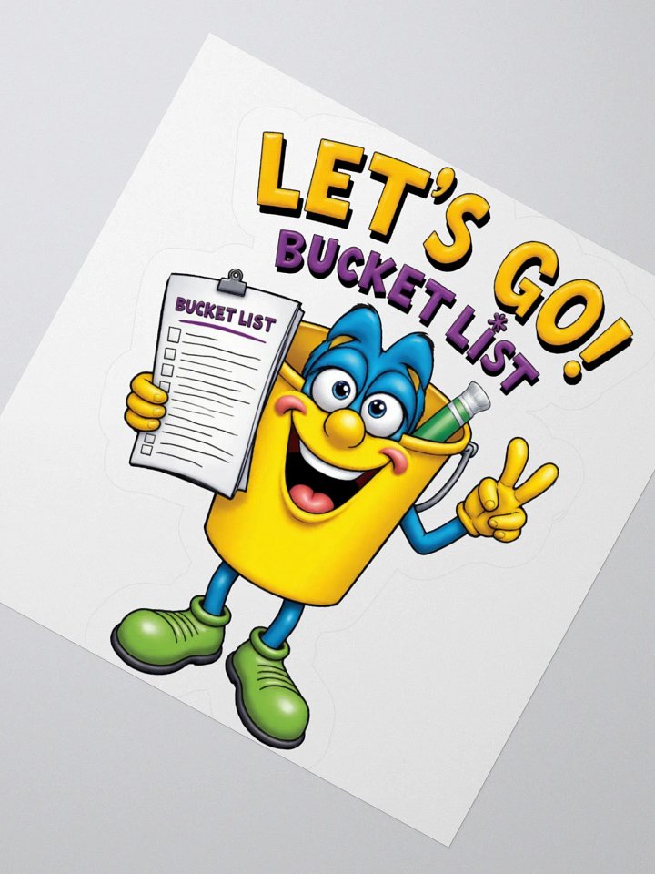 Bucket List Bliss Kiss-Cut Stickers product image (6)