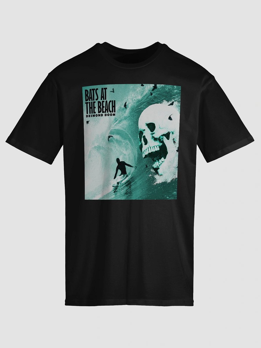 Bats At The Beach T-Shirt (Black) product image (5)