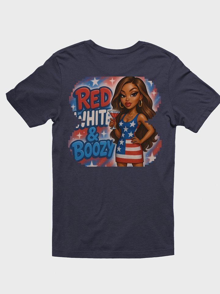 Red, White & Boozy Patriotic T-Shirt product image (5)
