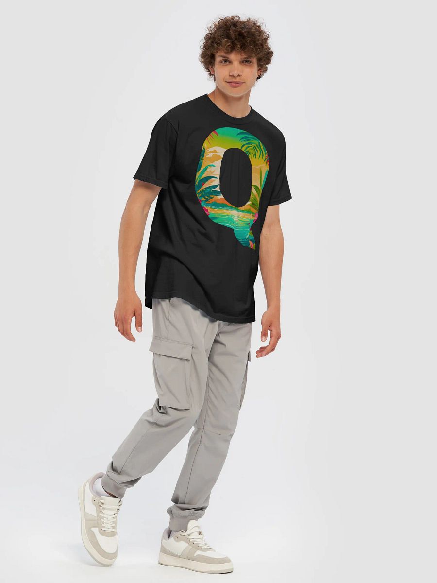 Tropical Sunset Paradise T-Shirt (Letter-Q) product image (9)