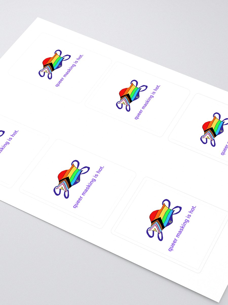 Queer Masking Is Hot sticker 6 pack product image (2)