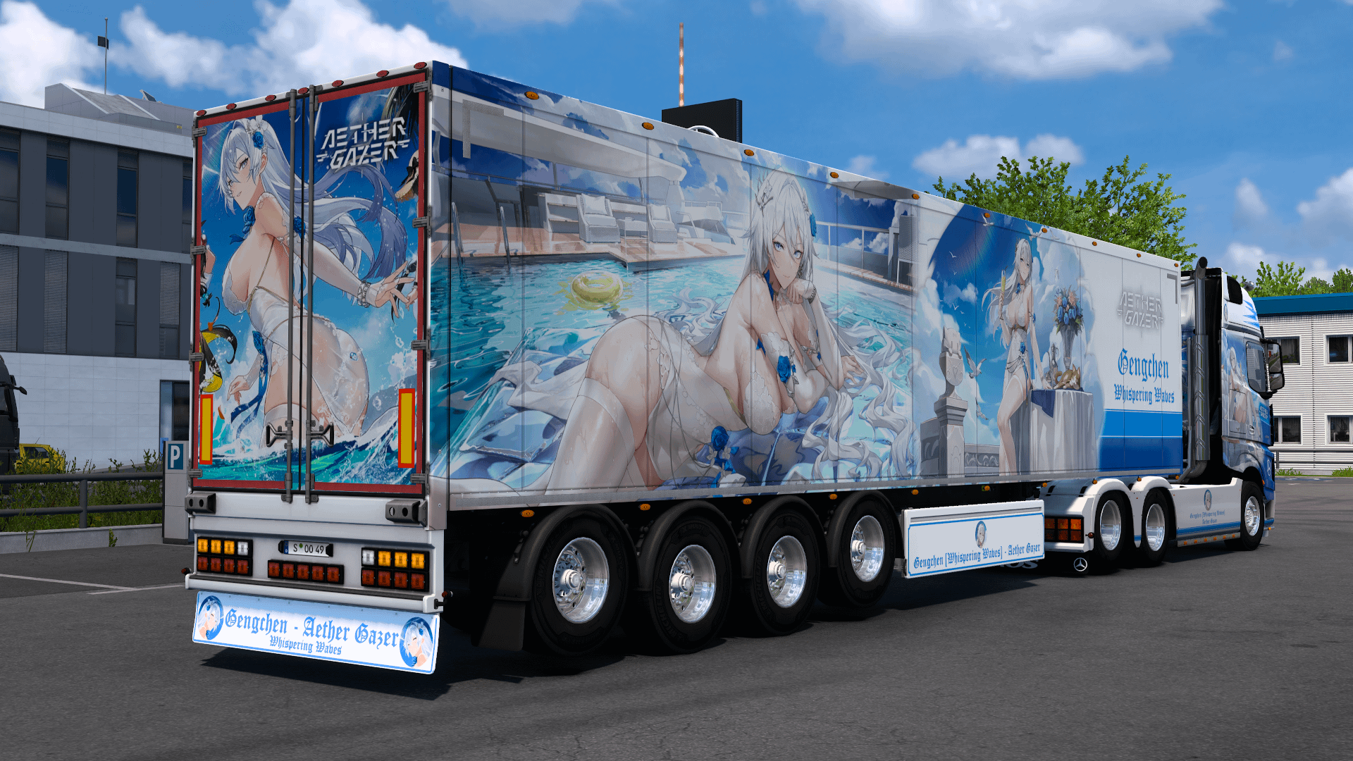 [ETS2] Gengchen [Whispering Waves] - Aether Gazer [Combo Skin] product image (6)