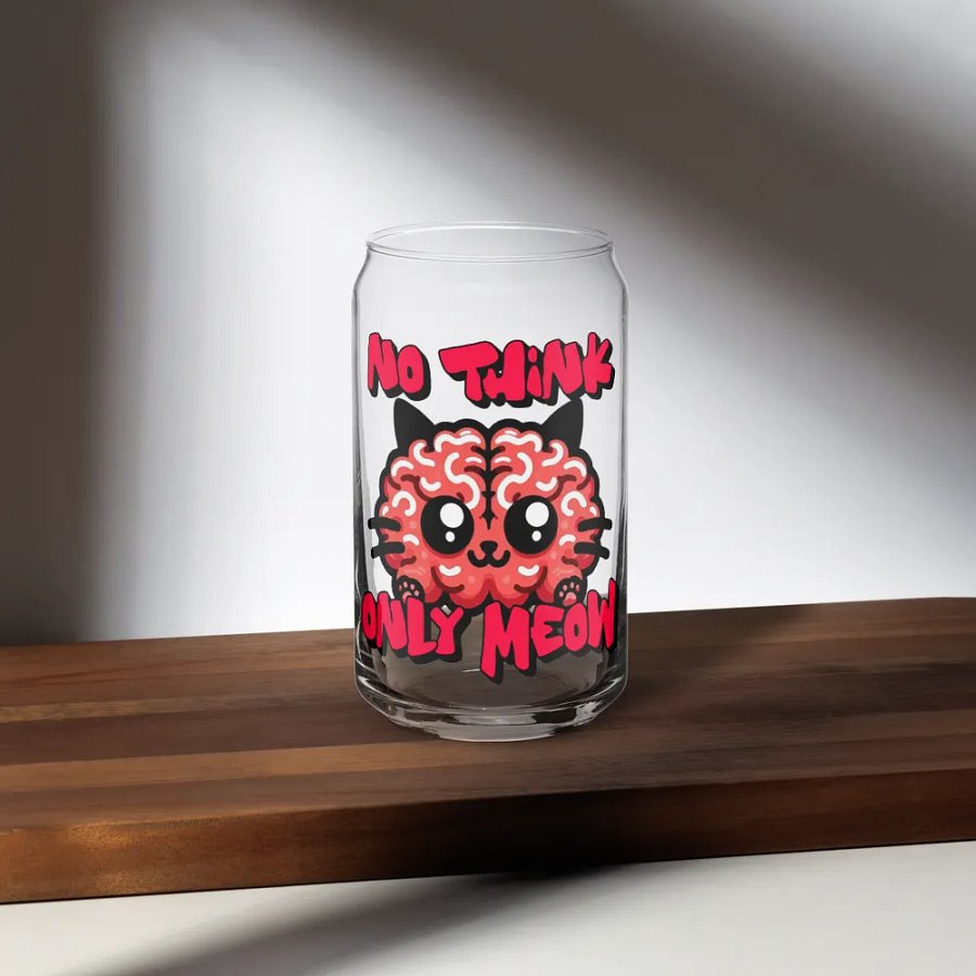 No think only meow can glass product image (35)
