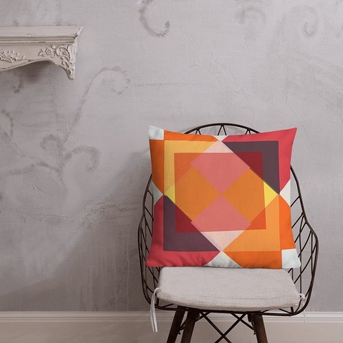 Geometric Boho Minimalistic Throw Pillow whalesongretail.etsy.com