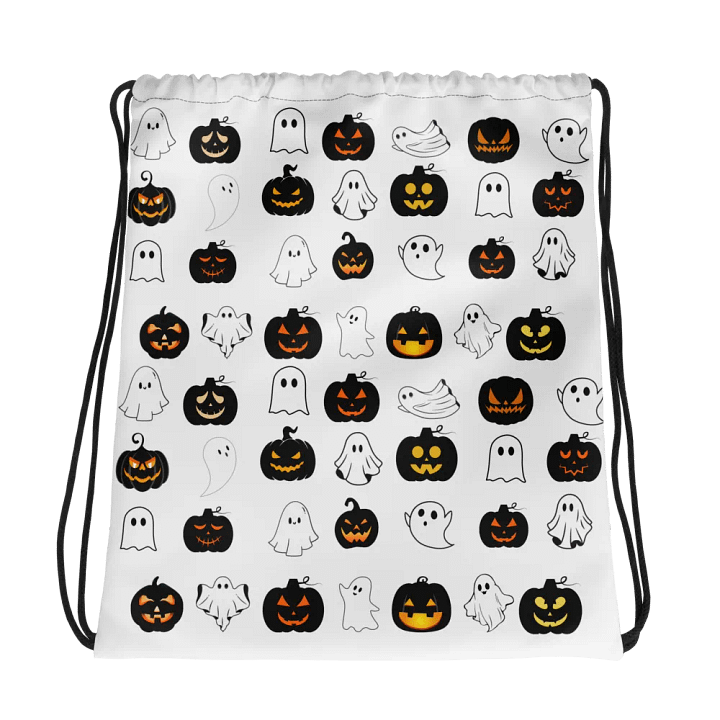 Ghosts & Pumpkins Drawstring Bag product image (2)