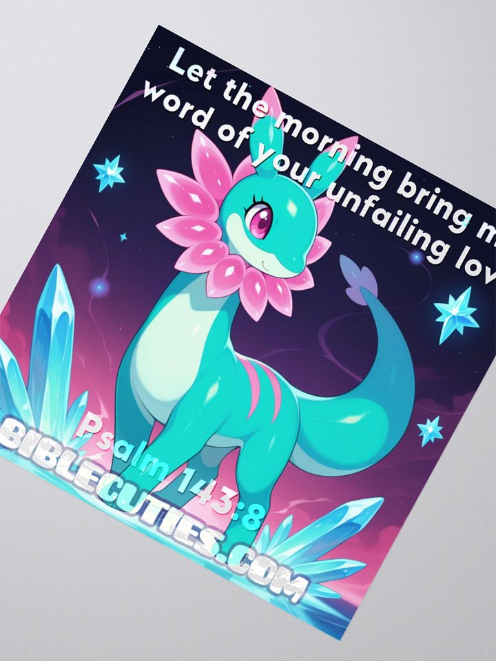 Bible Cuties Nicole - Let the morning bring me word of your unfailing love Sticker product image (4)