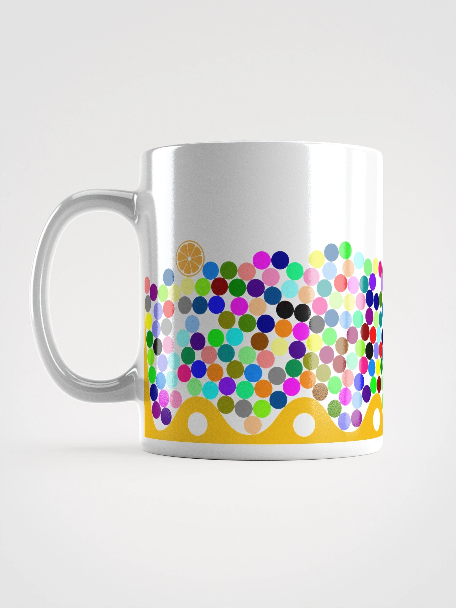 Colorful Marbles Mug (White) product image (18)