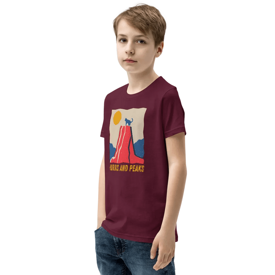 Purrs and Peaks - Youth Climbing T-shirt product image (31)