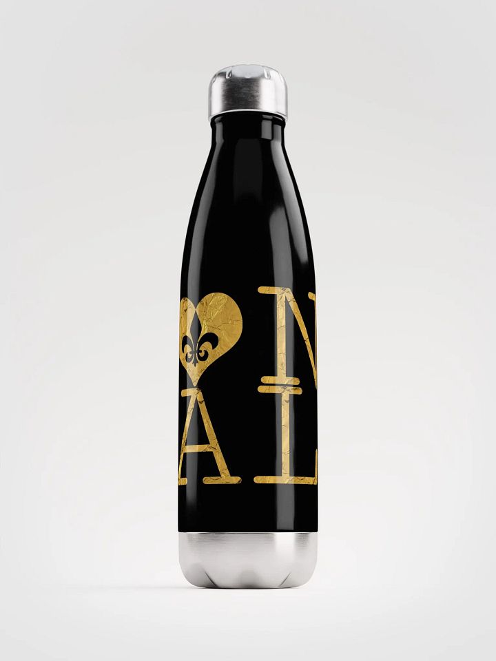 I LOVE NOLA **BIGSHOT BOTTLE** (BLACK & GOLD EDITION STAINLESS STEEL) product image (1)