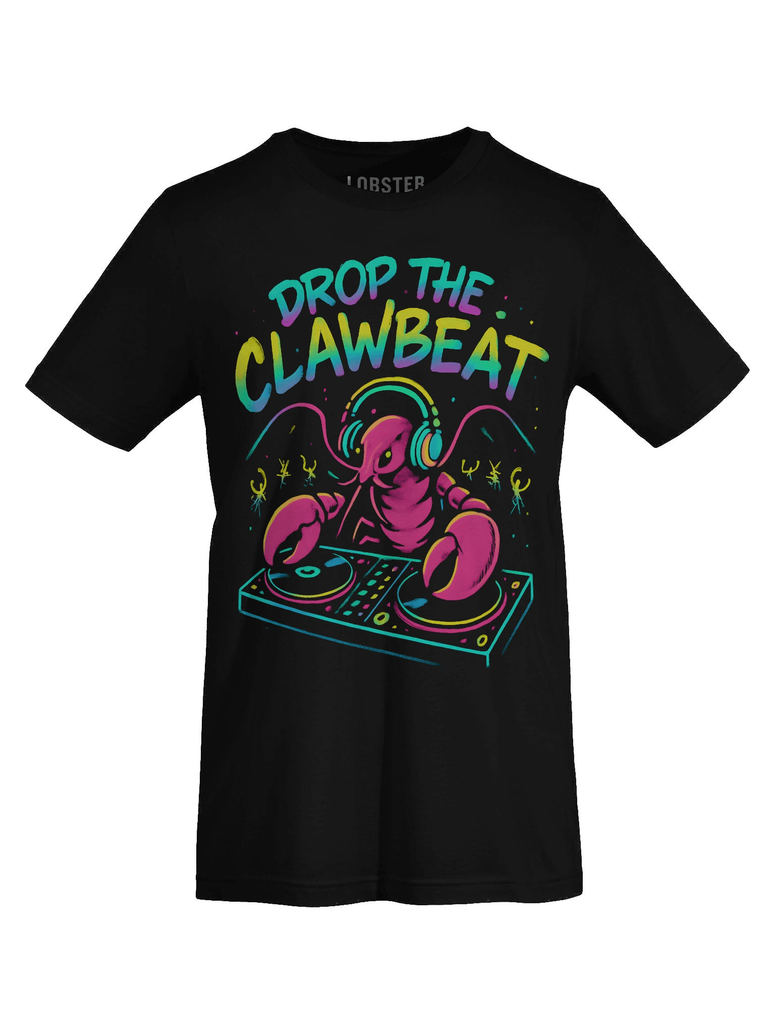 DJ Lobsta T-Shirt | Funny Lobster DJ Graphic Tee product image (7)