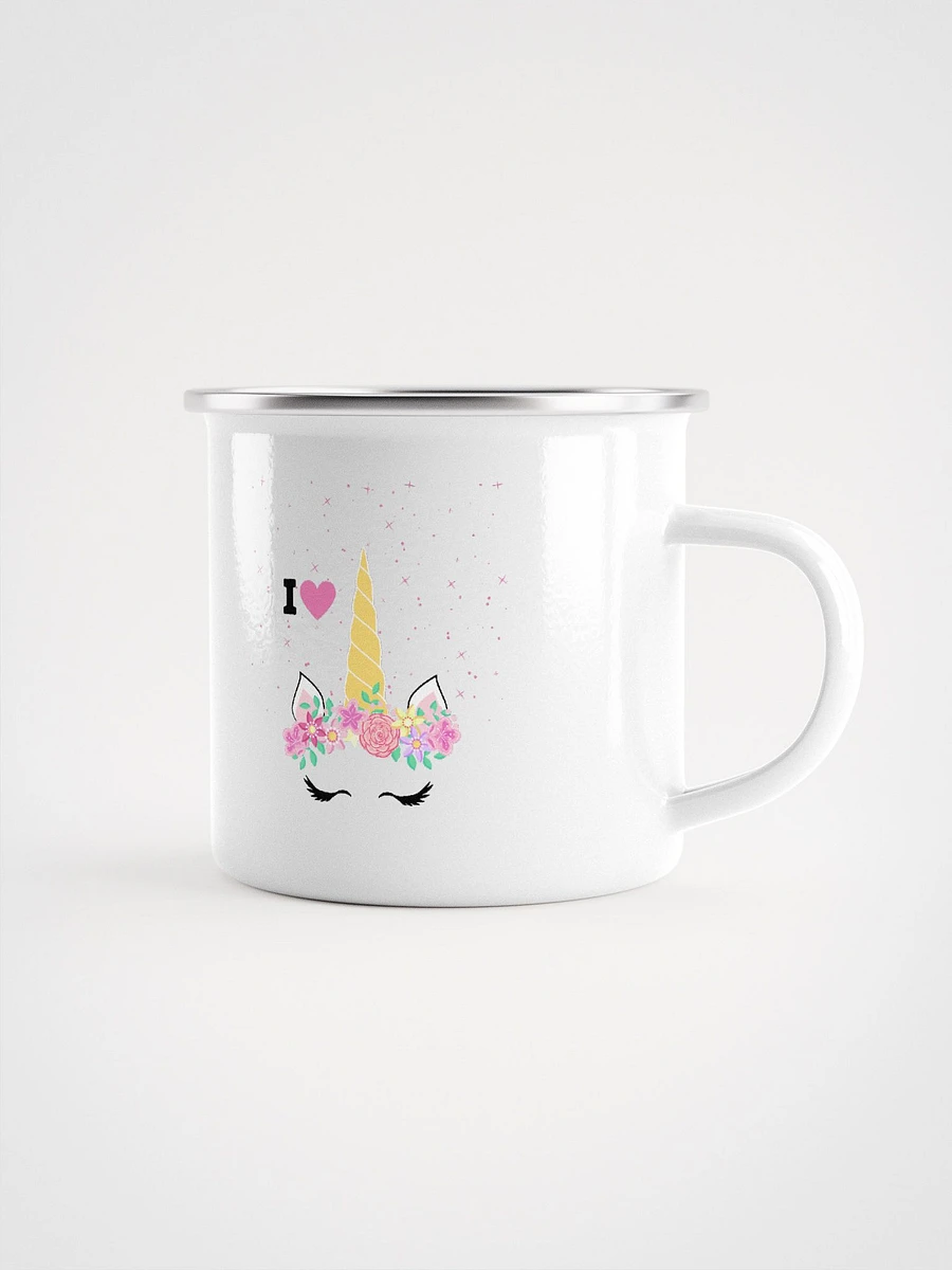 I Love Unicorns Enamel Mug product image (2)