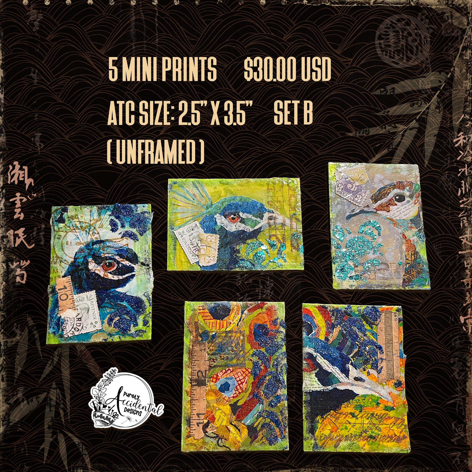 Birds of a Feather Mini Prints Set B product image (1)